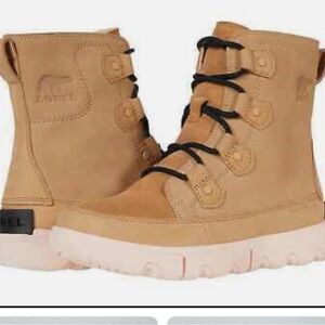 Sorel Explorer II Joan Sport Boot Women's Size 10 Buff Canoe Waterproof NL4458